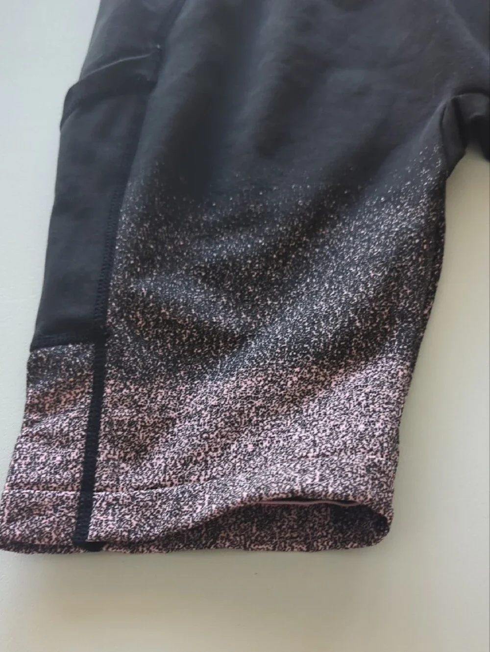 Women's Black and Rose Gold Active Bike Shorts - Athletic Brand